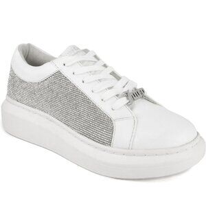 303) Juicy Couture Dorothy Women's Lace-up Sneakers, Size 8.5, White